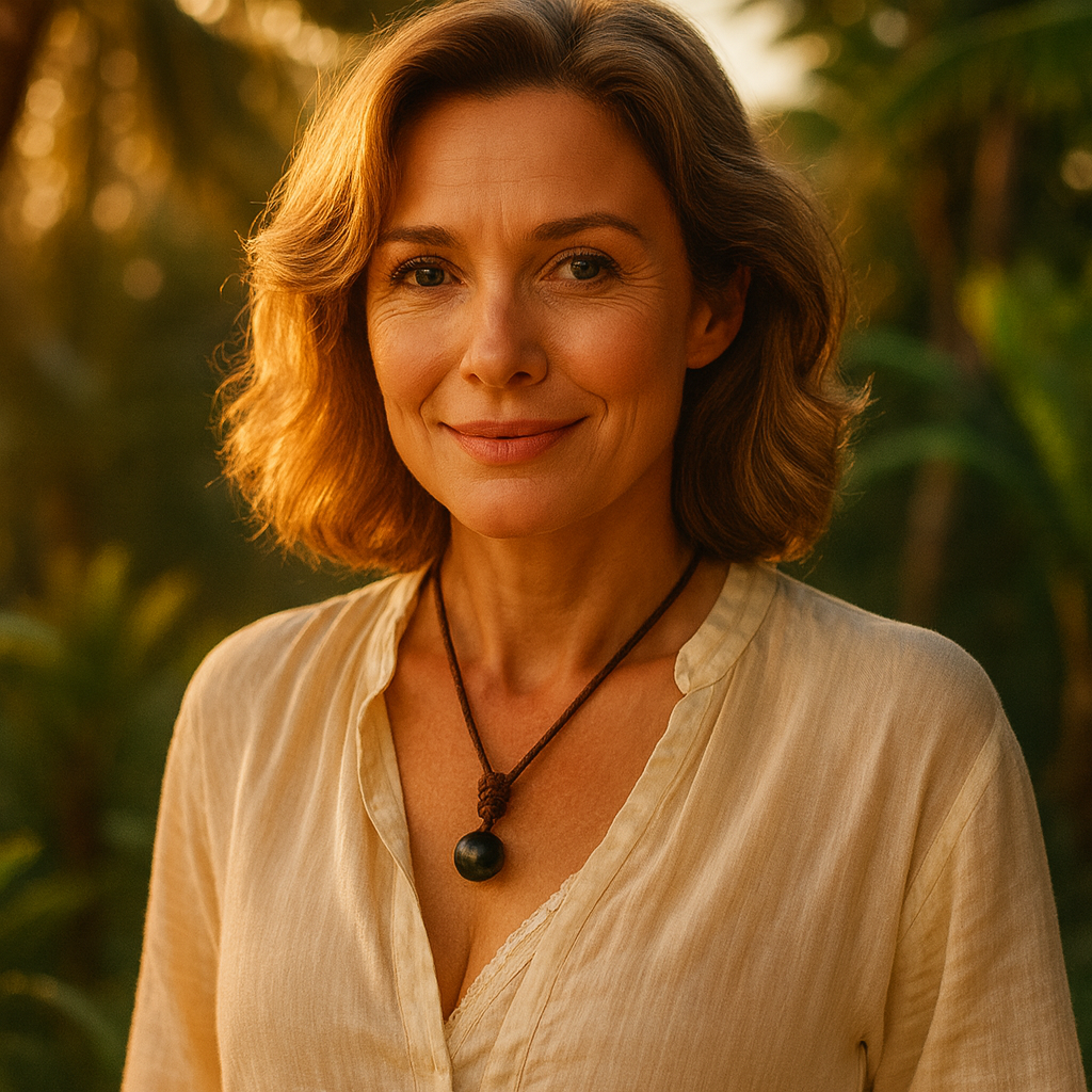 AURIVA — The Golden Obsidian Pendant